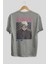 Johan Liebert Monster Anime Arka Baskılı Gri Oversize T-Shirt %100 Pamuk Erkek Kadın 2
