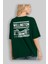 Wellington Arka Baskılı Zümrüt Yeşili Oversize T-Shirt Erkek Kadın Bisiklet Yaka 4