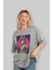 Reg 7 Anime Ön Baskılı Gri Oversize T-Shirt %100 Pamuk Erkek Kadın 4
