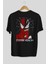 Spiderman Venom Arka Baskılı Siyah Oversize T-Shirt Bisiklet Yaka Pamuk Erkek Kadın 2