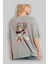 Himiko Toga Anime Arka Baskılı Gri Oversize T-Shirt %100 Pamuk Erkek Kadın 3