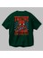 Spiderman (20) Arka Baskılı Zümrüt Yeşili Oversize T-Shirt Bisiklet Yaka Erkek Kadın 3