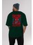 Spiderman (20) Arka Baskılı Zümrüt Yeşili Oversize T-Shirt Bisiklet Yaka Erkek Kadın 5