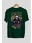 Party Starter Arka Baskılı Zümrüt Yeşili Oversize T-Shirt Erkek Kadın Bisiklet Yaka 2