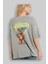 Hidra Bear Arka Baskılı Gri Oversize T-Shirt Unisex Erkek Kadın Bisiklet Yaka 3