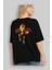 Iron Man (1) Arka Baskılı Siyah Oversize T-Shirt Bisiklet Yaka Pamuk Erkek Kadın 4