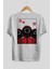 Squid Game (7) Arka Baskılı Beyaz Oversize T-Shirt Bisiklet Yaka Pamuk Erkek Kadın 2