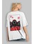 Squid Game (7) Arka Baskılı Beyaz Oversize T-Shirt Bisiklet Yaka Pamuk Erkek Kadın 3