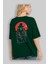 Vendetta Arka Baskılı Zümrüt Yeşili Oversize T-Shirt Erkek Kadın Bisiklet Yaka 4