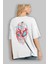 Spiderman (14) Arka Baskılı Beyaz Oversize T-Shirt Bisiklet Yaka Pamuk Erkek Kadın 3