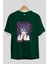 Kirie Motoba 4 Anime Ön Baskılı Zümrüt Yeşili Oversize T-Shirt Erkek Kadın 2