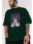 Kirie Motoba 4 Anime Ön Baskılı Zümrüt Yeşili Oversize T-Shirt Erkek Kadın 3