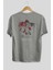 Death Note Ryuk Anime Arka Baskılı Gri Oversize T-Shirt %100 Pamuk Erkek Kadın 2