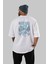 Game Of Thrones Gece Kralı Arka Baskılı Beyaz Oversize T-Shirt Bisiklet Yaka Pamuk Erkek Kadın 4