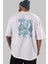 Game Of Thrones Gece Kralı Arka Baskılı Beyaz Oversize T-Shirt Bisiklet Yaka Pamuk Erkek Kadın 5