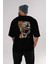 Joker (7) Arka Baskılı Siyah Oversize T-Shirt Bisiklet Yaka Pamuk Erkek Kadın 5