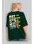 Not Everything Arka Baskılı Zümrüt Yeşili Oversize T-Shirt Unisex Erkek Kadın Bisiklet Yaka 4