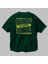 Sorry To Sorry Arka Baskılı Zümrüt Yeşili Oversize T-Shirt Erkek Kadın Bisiklet Yaka 3