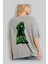 Hulk (1) Arka Baskılı Gri Oversize T-Shirt Bisiklet Yaka Pamuk Erkek Kadın 3