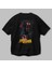 Spiderman (25) Arka Baskılı Siyah Oversize T-Shirt Bisiklet Yaka Pamuk Erkek Kadın 3