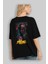 Spiderman (25) Arka Baskılı Siyah Oversize T-Shirt Bisiklet Yaka Pamuk Erkek Kadın 4