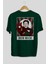 Elon Musk Iron Man Arka Baskılı Zümrüt Yeşili Oversize T-Shirt Unisex Erkek Kadın Bisiklet Yaka 2