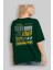 Hong Kong Arka Baskılı Zümrüt Yeşili Oversize T-Shirt Unisex Erkek Kadın Bisiklet Yaka 4
