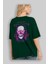 Rebel Squad Arka Baskılı Zümrüt Yeşili Oversize T-Shirt Erkek Kadın Bisiklet Yaka 4