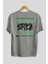 Tokyo Urban Style 2 Arka Baskılı Gri Oversize T-Shirt Unisex Erkek Kadın Bisiklet Yaka 2