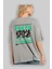 Tokyo Urban Style 2 Arka Baskılı Gri Oversize T-Shirt Unisex Erkek Kadın Bisiklet Yaka 3