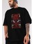 Spiderman (12) Ön Baskılı Siyah Oversize T-Shirt Bisiklet Yaka Erkek Kadın 3
