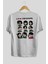 Squid Game (3) Arka Baskılı Beyaz Oversize T-Shirt Bisiklet Yaka Pamuk Erkek Kadın 2