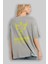 Phoenix Yazılı Arka Baskılı Gri Oversize T-Shirt Unisex Erkek Kadın Bisiklet Yaka 3