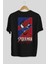 Spiderman (13) Arka Baskılı Siyah Oversize T-Shirt Bisiklet Yaka Pamuk Erkek Kadın 2