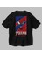 Spiderman (13) Arka Baskılı Siyah Oversize T-Shirt Bisiklet Yaka Pamuk Erkek Kadın 3