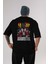 La Casa De Papel (6) Arka Baskılı Siyah Oversize T-Shirt Bisiklet Yaka Pamuk Erkek Kadın 1