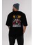 La Casa De Papel (6) Arka Baskılı Siyah Oversize T-Shirt Bisiklet Yaka Pamuk Erkek Kadın 5