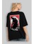 Godzilla (2) Arka Baskılı Siyah Oversize T-Shirt Bisiklet Yaka Pamuk Erkek Kadın 4