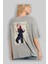 Yuuji Itadori 1 Anime Arka Baskılı Gri Oversize T-Shirt %100 Pamuk Erkek Kadın 3