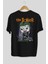 Joker (6) Arka Baskılı Siyah Oversize T-Shirt Bisiklet Yaka Pamuk Erkek Kadın 2