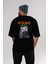 Joker (6) Arka Baskılı Siyah Oversize T-Shirt Bisiklet Yaka Pamuk Erkek Kadın 5