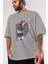 Ryuuko Matoi 6 Anime Ön Baskılı Gri Oversize T-Shirt %100 Pamuk Erkek Kadın 3