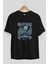 Game Of Thrones Gece Kralı Ön Baskılı Siyah Oversize T-Shirt Bisiklet Yaka Erkek Kadın 2