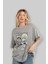 Waifu Pushup Anime Ön Baskılı Gri Oversize T-Shirt %100 Pamuk Erkek Kadın 4