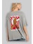 Michael Jordan Arka Baskılı Gri Oversize T-Shirt Unisex Erkek Kadın Bisiklet Yaka 3