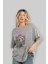 Kamina 5 Anime Ön Baskılı Gri Oversize T-Shirt %100 Pamuk Erkek Kadın 4