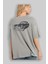 Hotrod Arka Baskılı Gri Oversize T-Shirt Unisex Erkek Kadın Bisiklet Yaka 3