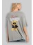 Teddy Bear Romance Superior Arka Baskılı Gri Oversize T-Shirt Unisex Erkek Kadın Bisiklet Yaka 3