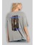 Century 1854 Yazılı Arka Baskılı Gri Oversize T-Shirt Unisex Erkek Kadın Bisiklet Yaka 3