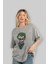 Why So Serious Ön Baskılı Gri Oversize T-Shirt Unisex Erkek Kadın Bisiklet Yaka 4